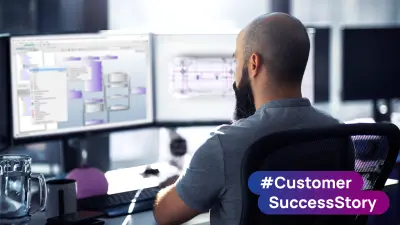 automotive engineer in his office