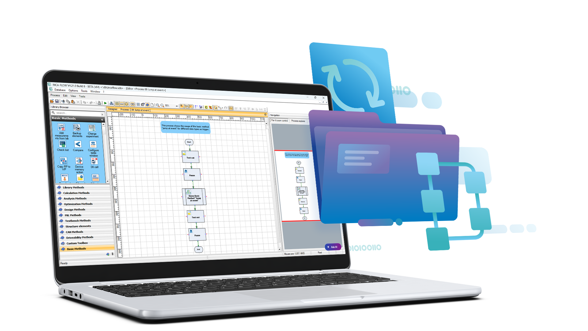 INCA-FLOW: Guided Calibration & Test Automation