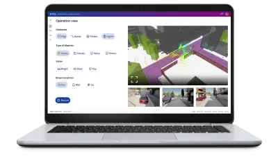 The image shows a screenshot of ETAS' ADAS measurement solution